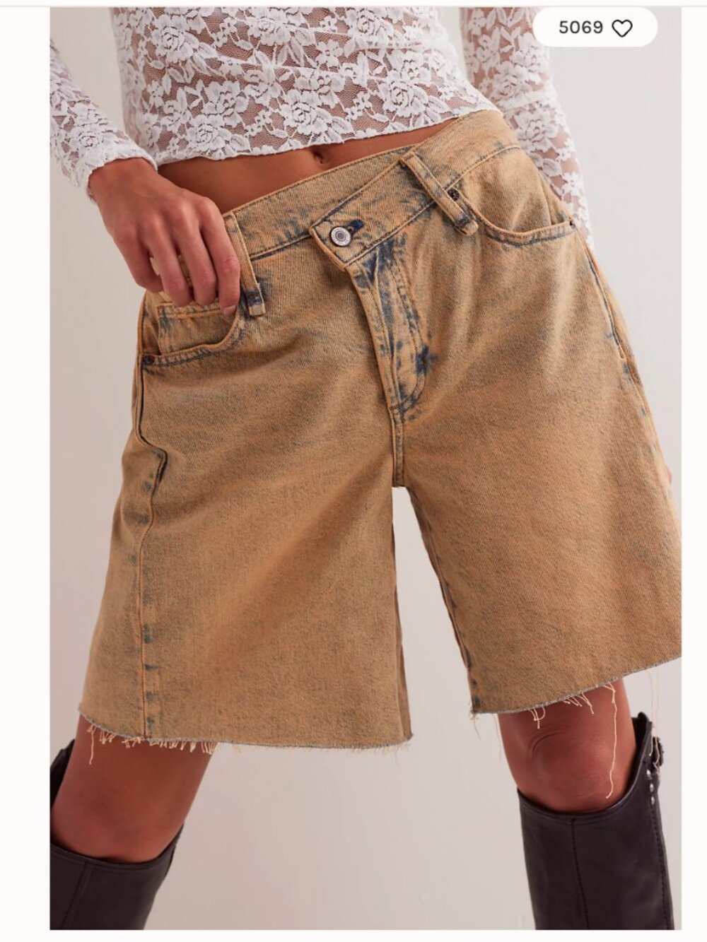 NWOT Free People We The Free Boomerang Long Shorts